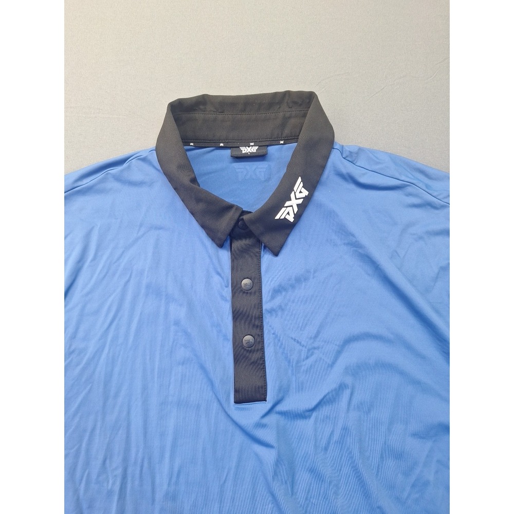 PXG Parson Extreme Golf Blue Performance Golf Polo Size Large Preppy County Club